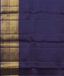 Blue Handwoven Kanjivaram Silk Saree T4307713