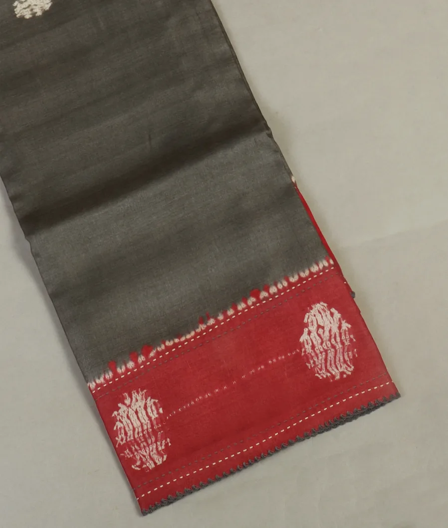 Grey Tussar Printed Saree T467183-image