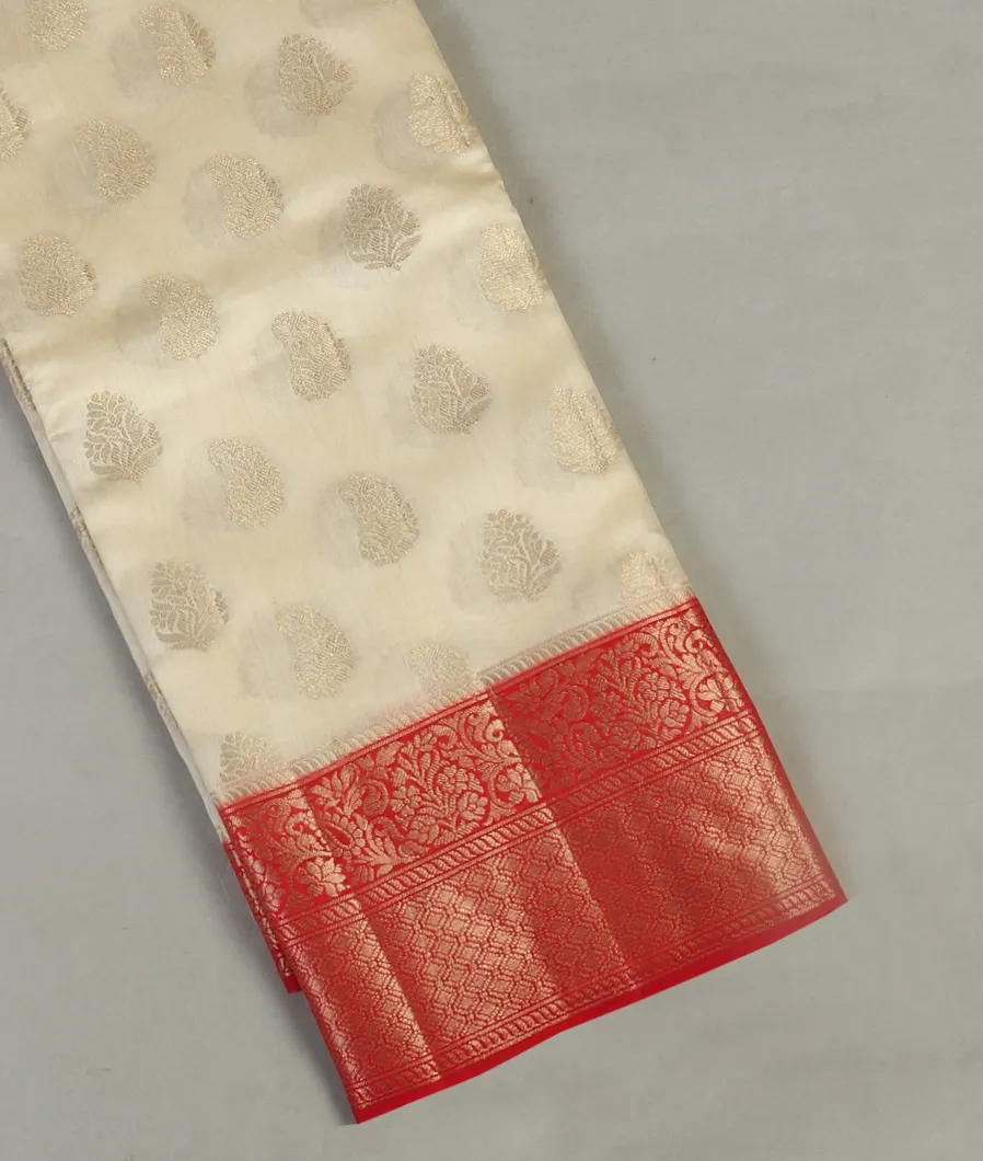 Off -White Chaniya Silk Saree T400840-image