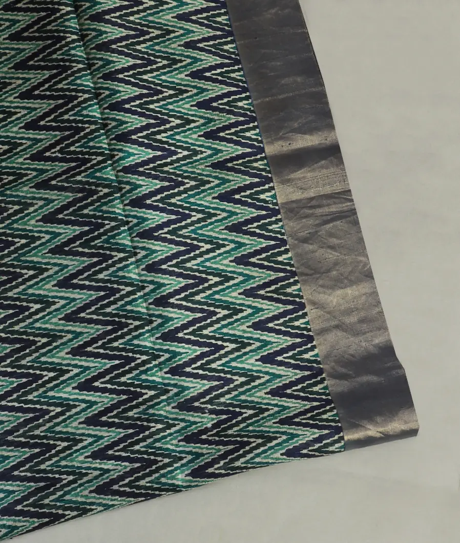 Multicolour Printed Raw Silk Saree T471421-image