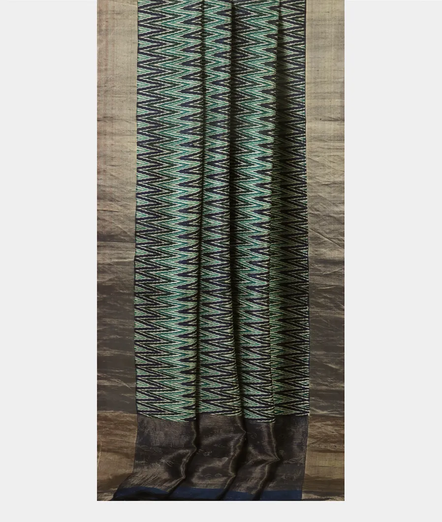 Multicolour Printed Raw Silk Saree T4714212