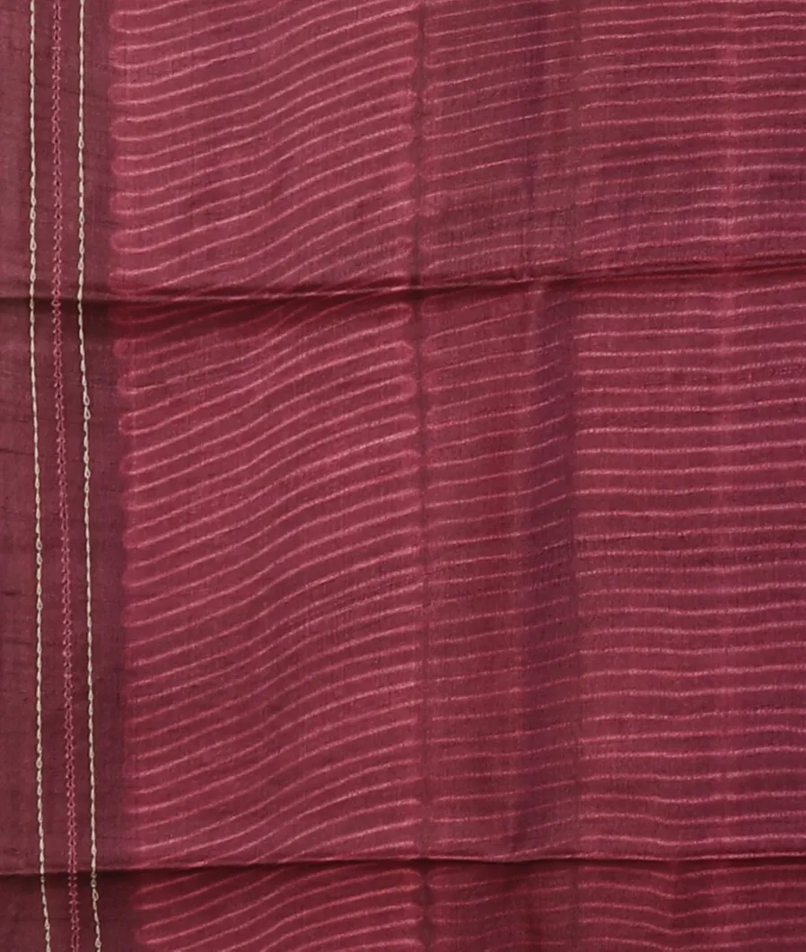 Purple Tussar Printed Saree T4680383