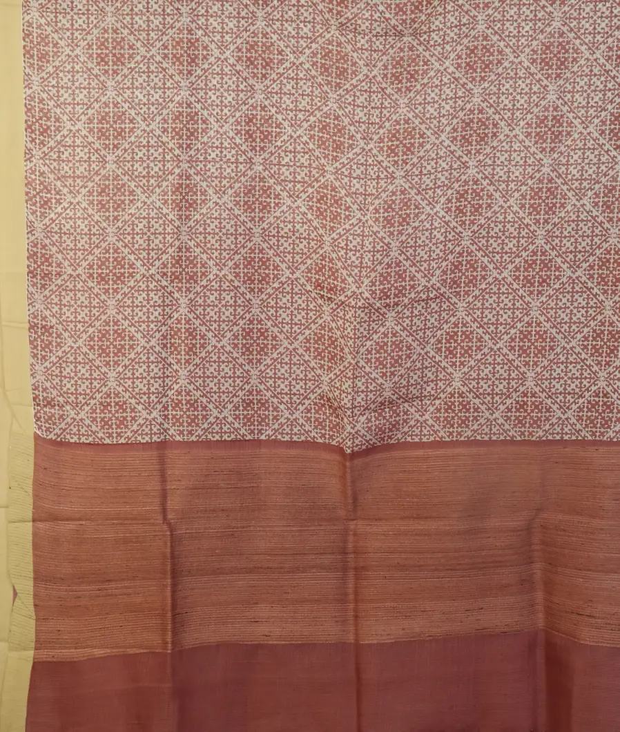 Brown Kota Cotton Saree T4703684