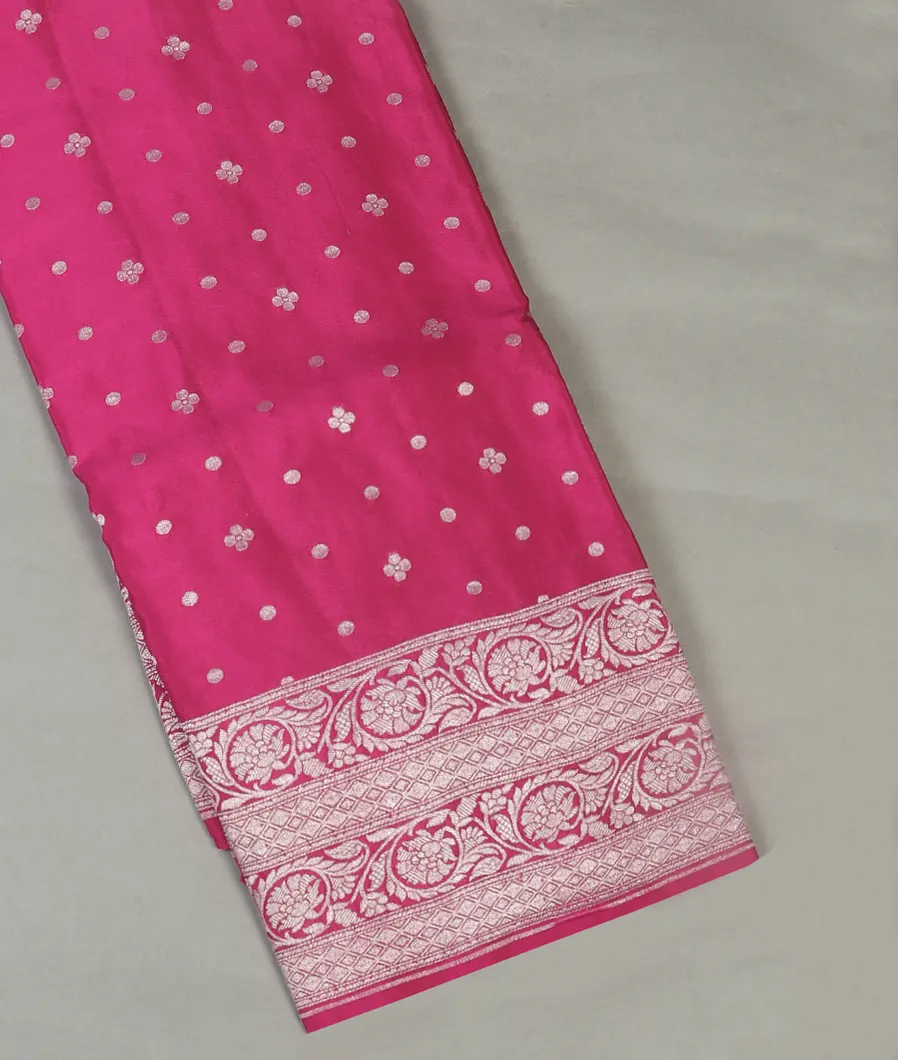 Pink Crepe Silk Saree T424310-image