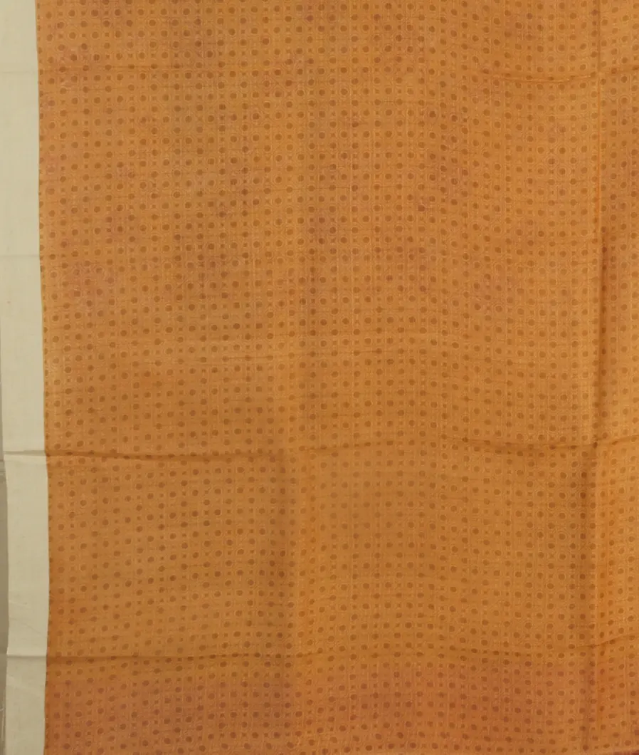 Yellow  Kota Cotton Saree T4703163