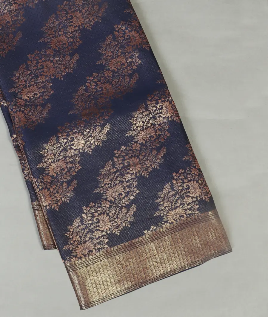 Blue Crepe Silk Saree T467921-image