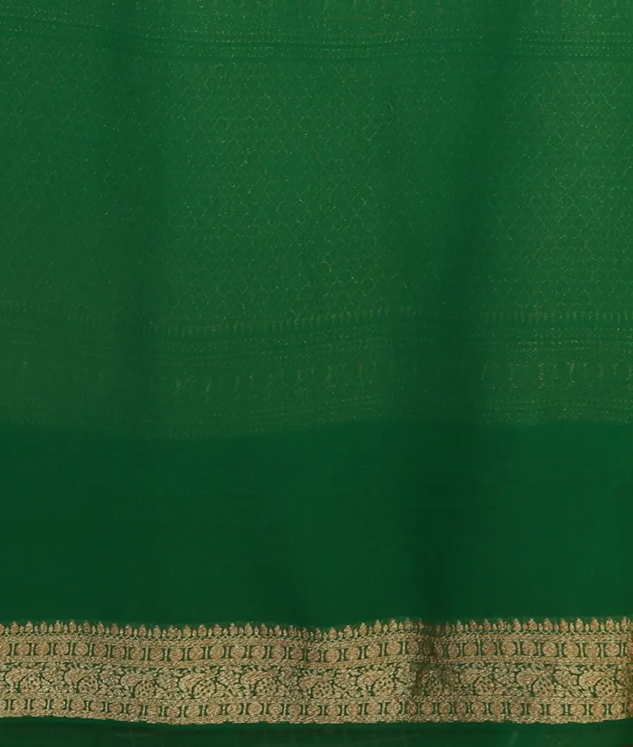 Purple Banaras Georgette Silk Saree T4436643