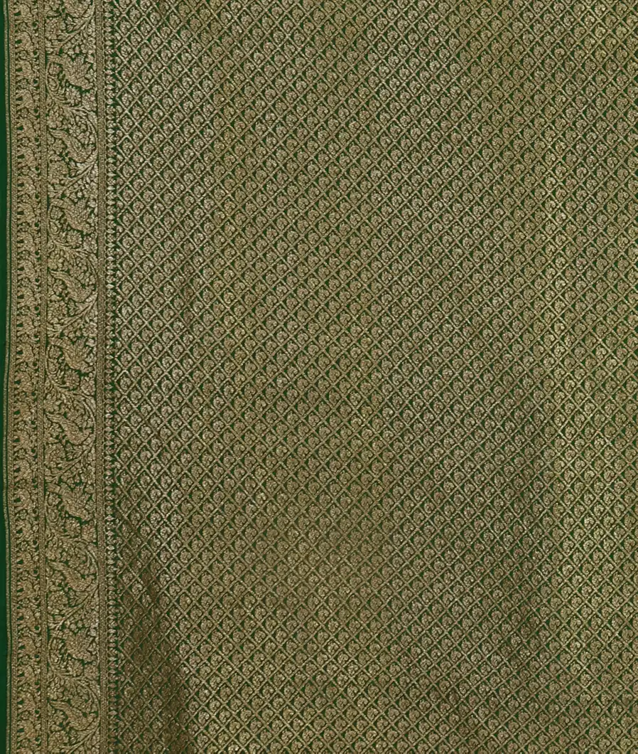 Red Banaras Crepe Silk Saree T4394163