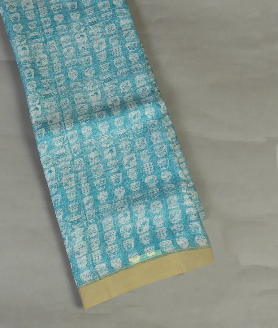 White Kota Cotton Saree T470301-image