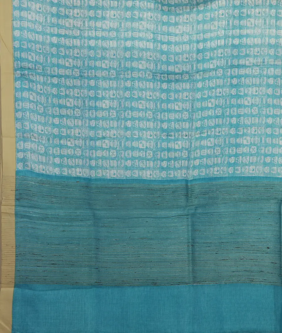 White Kota Cotton Saree T4703014