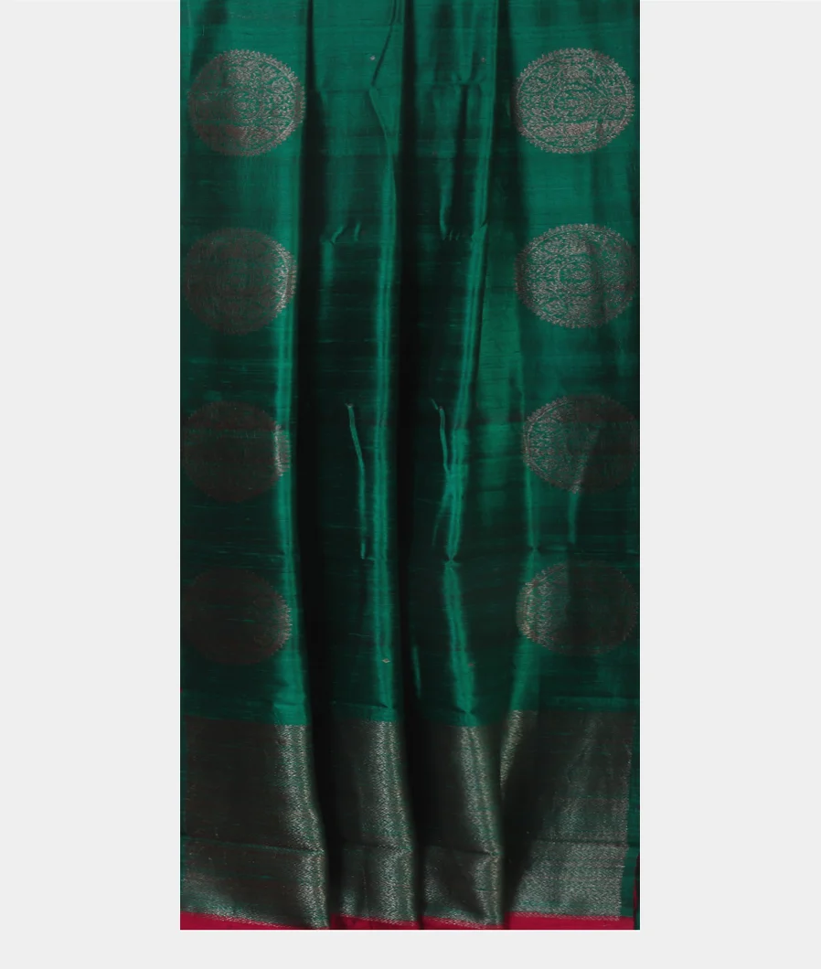 Green Banaras Tussar Saree T4721172