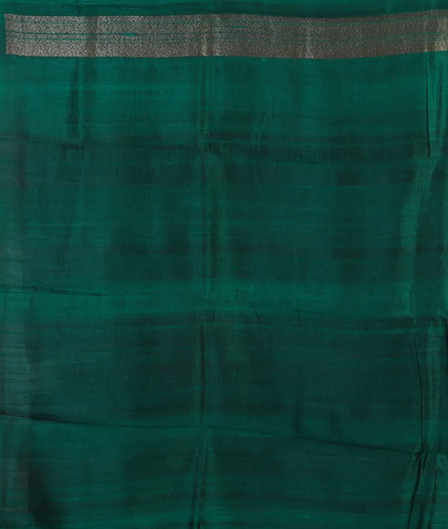 Green Banaras Tussar Saree T4721173
