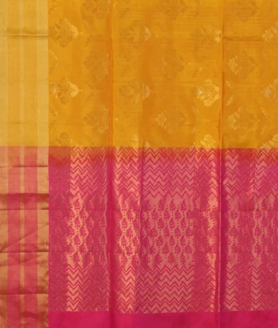 Yellow Soft Silk Saree T4354794