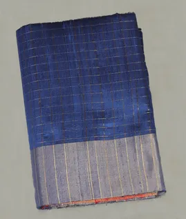 Blue Woven Raw Silk Saree T4713751