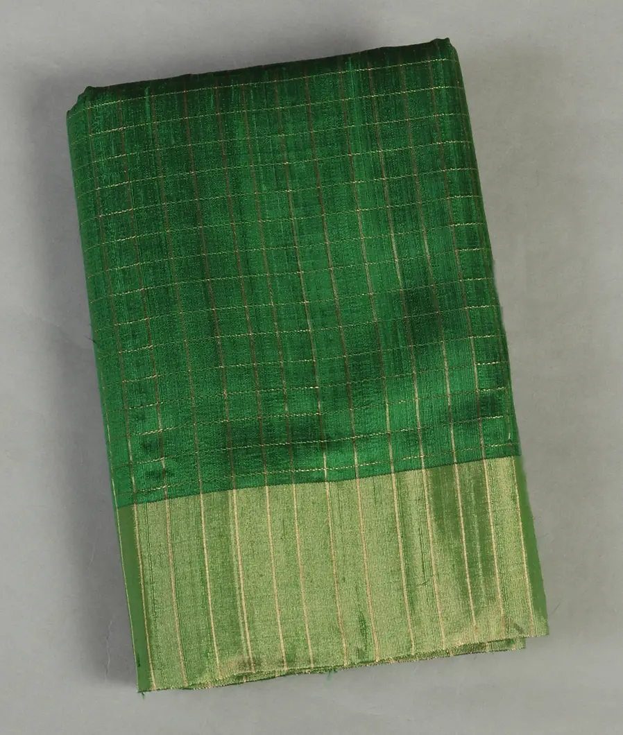Green Woven Raw Silk Saree T471379-image