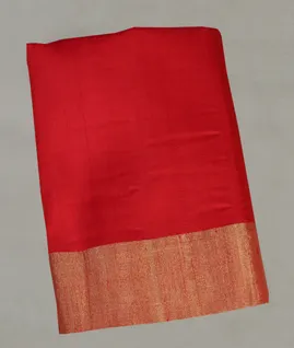 Red Woven Raw Silk Saree T4713911