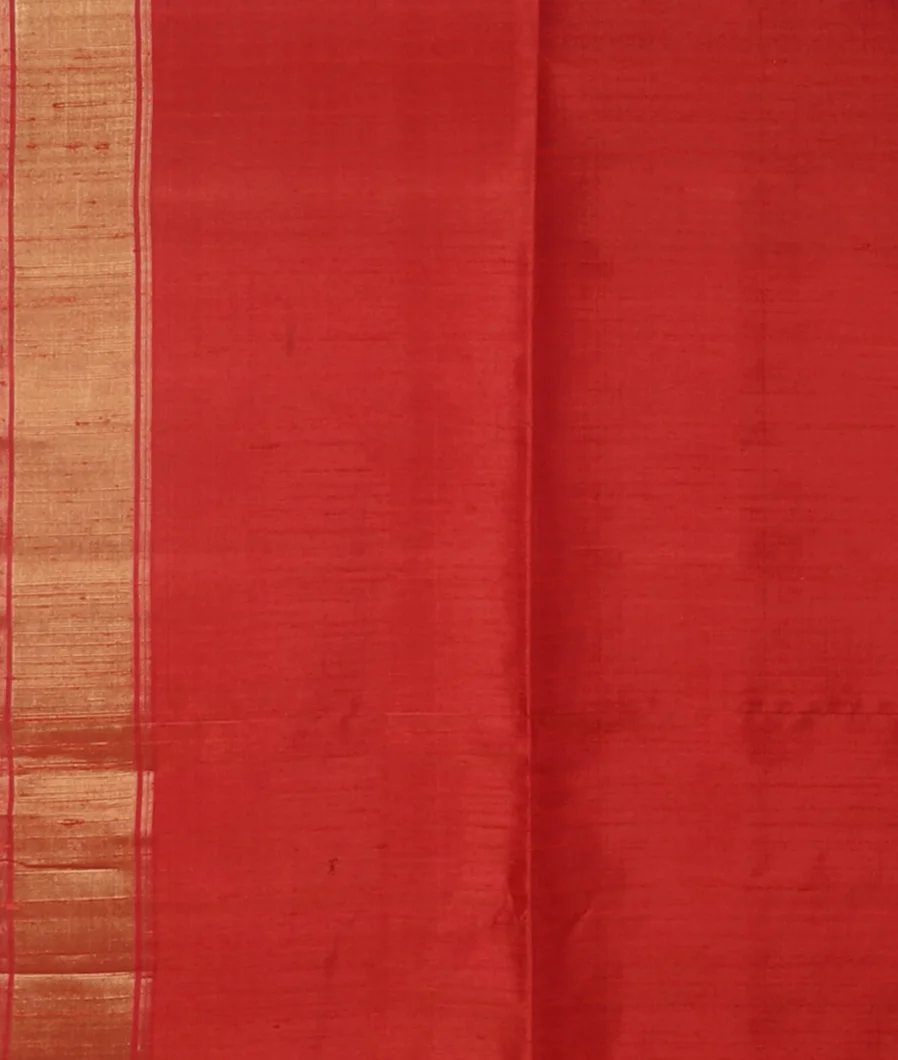 Green Woven Raw Silk Saree T4714003