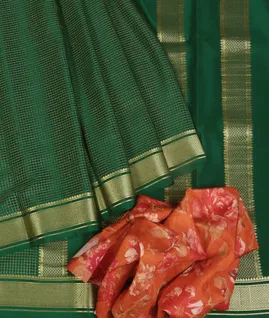 Green Mysore Crepe Silk Saree T4713152
