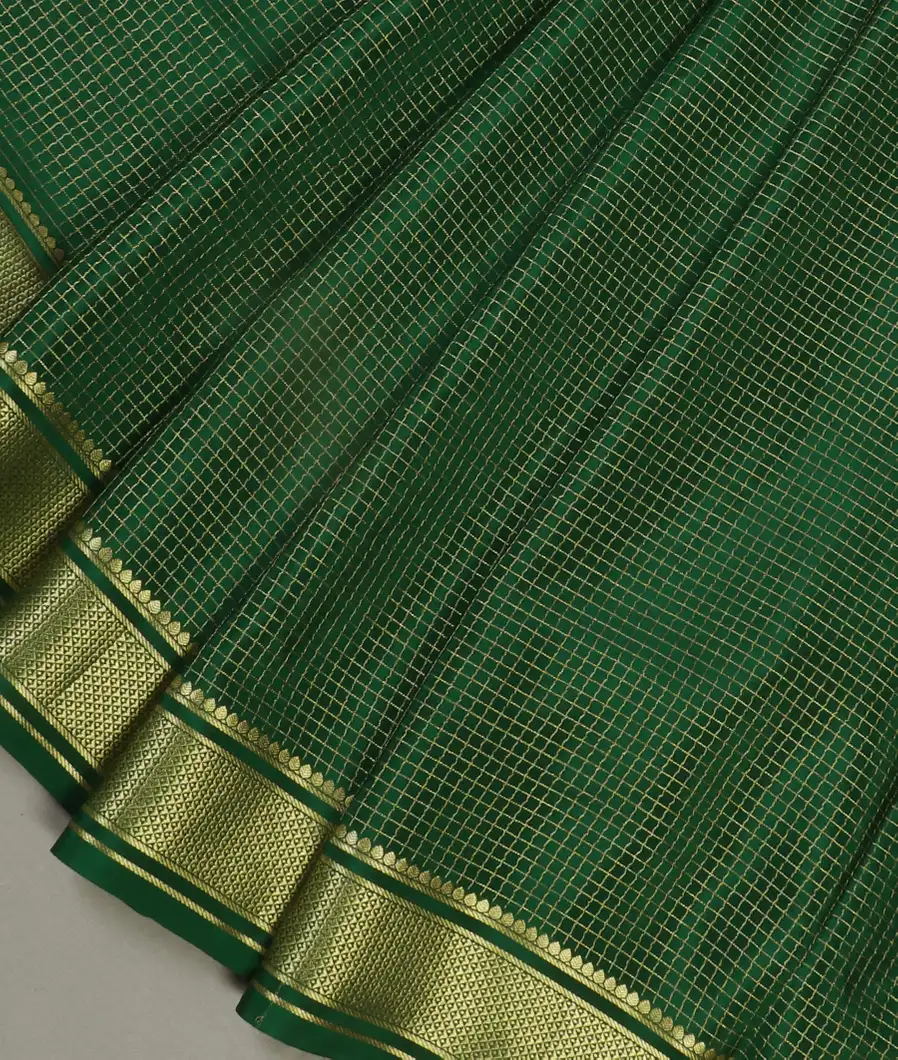 Green Mysore Crepe Silk Saree T4713155