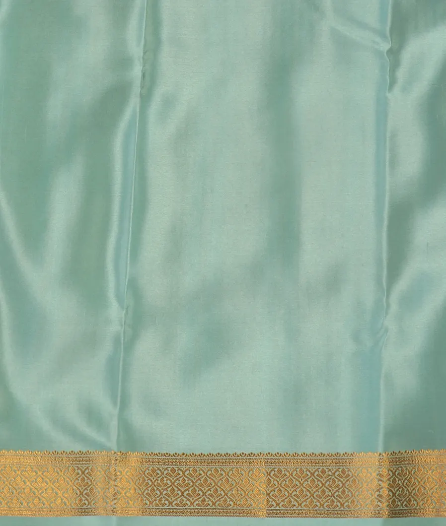 Blue Mysore Crepe Silk Saree T4713173