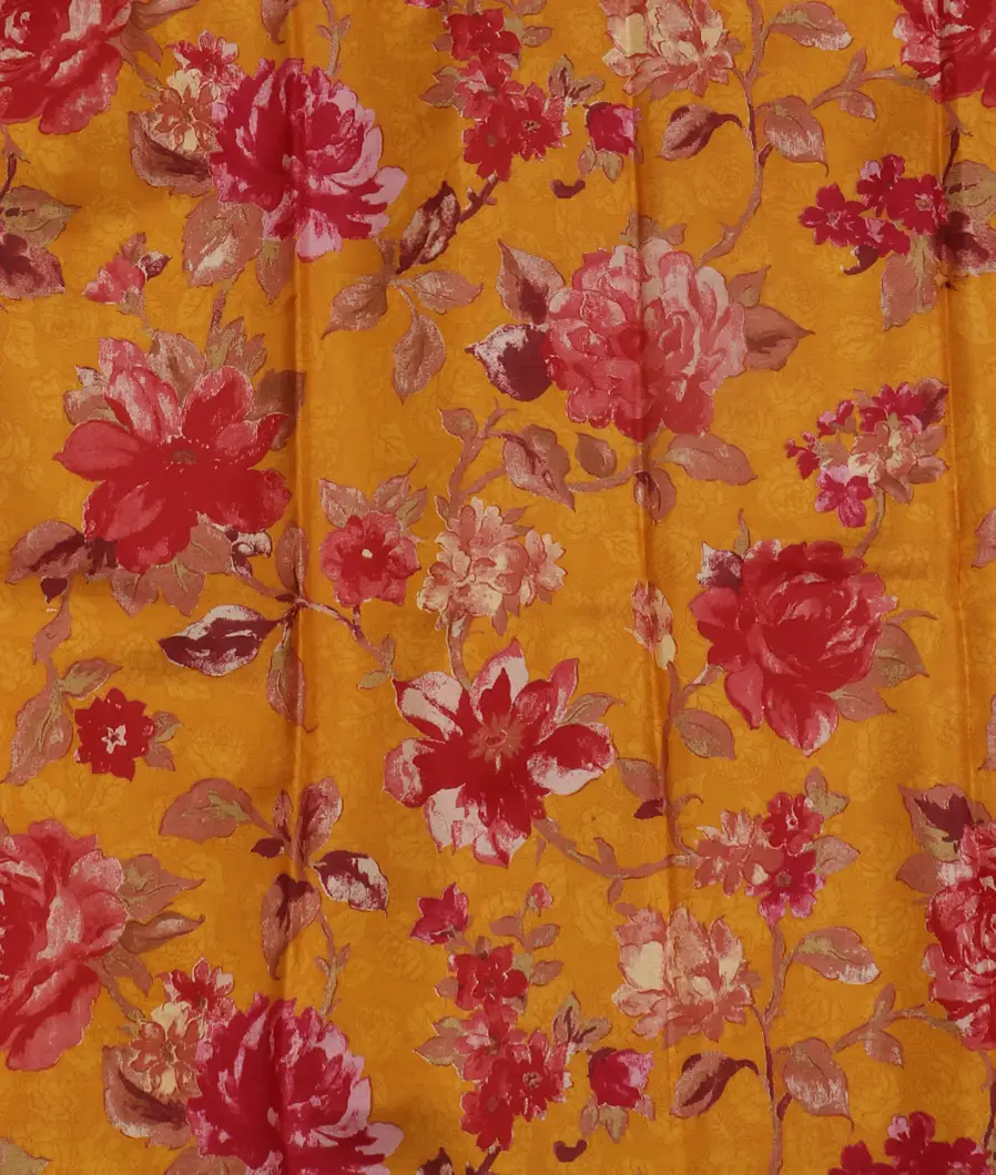 Magenta Mysore Crepe Silk Saree T4713134