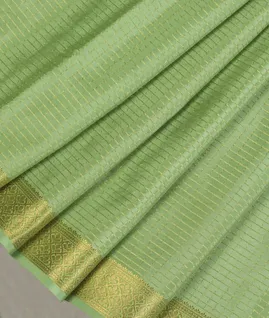 Green Mysore Crepe Silk Saree T4713205