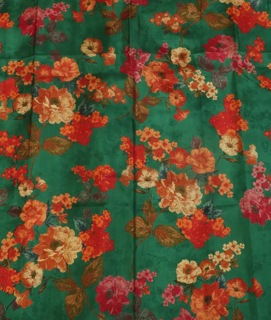 White Mysore Crepe Silk Saree T4713234