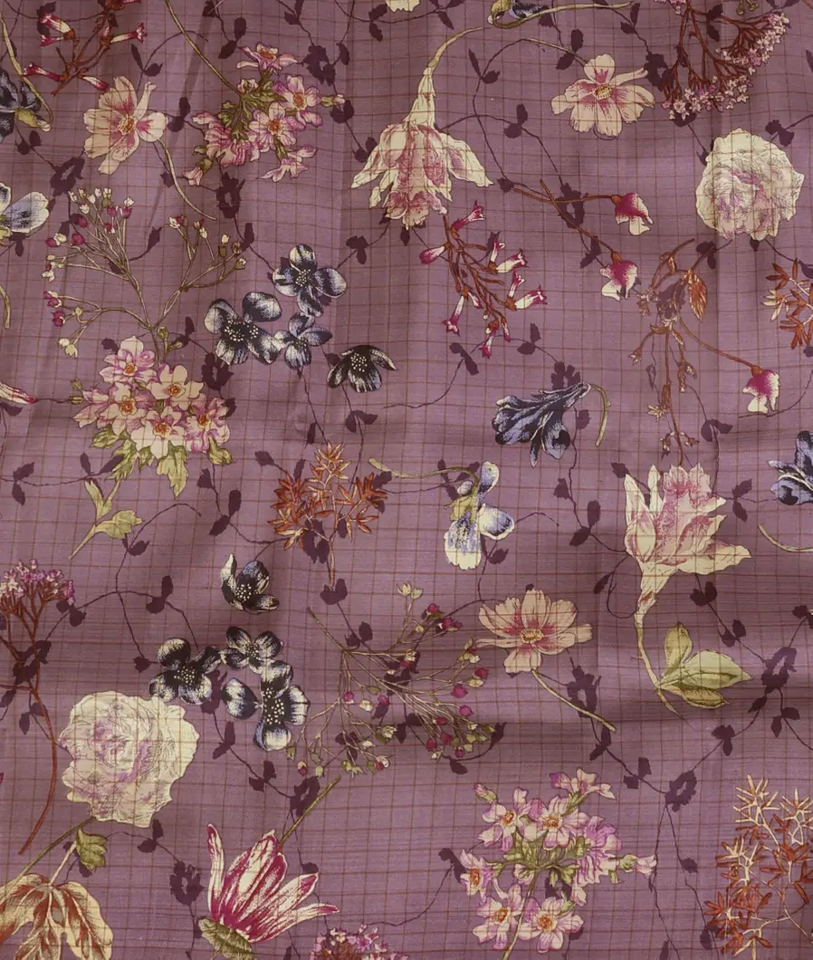 Blue Mysore Crepe Silk Saree T4713184