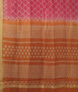 Pink Kota Cotton Saree T4680524