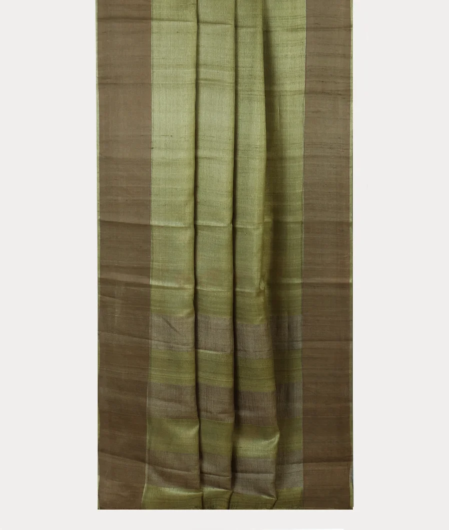 Green Woven Tussar Saree T4713372