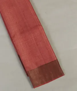 Red Woven Tussar Saree T4713301