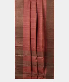 Red Woven Tussar Saree T4713302