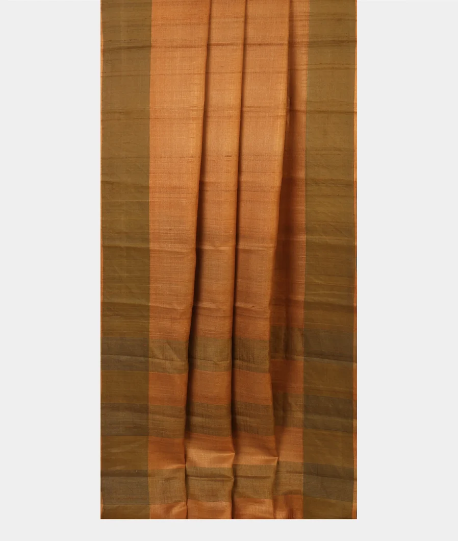 Yellow Woven Tussar Saree T4713352