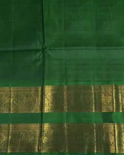 Green Handwoven Kanjivaram Silk Saree T4469433
