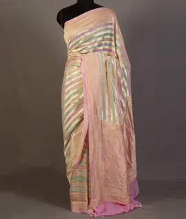Multicolour Banaras Georgette Silk Saree T4598481