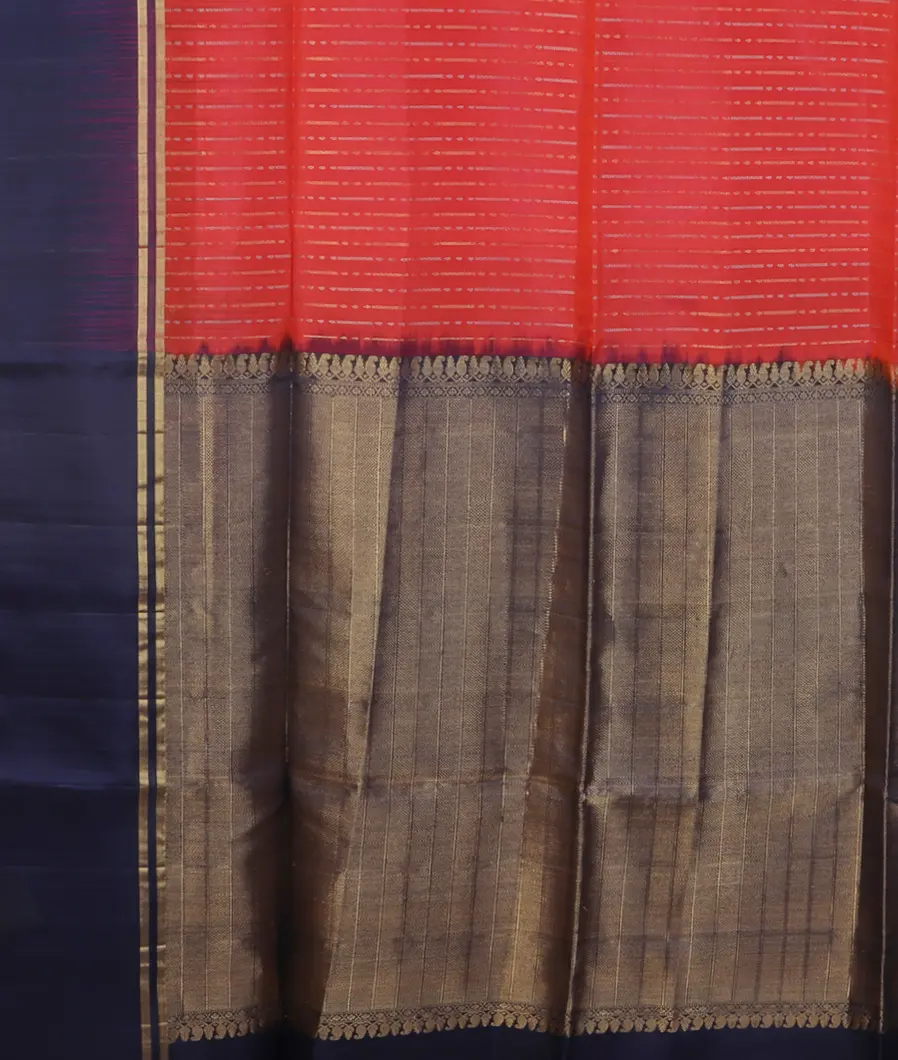 Orangish Pink Soft Silk Saree T4262224