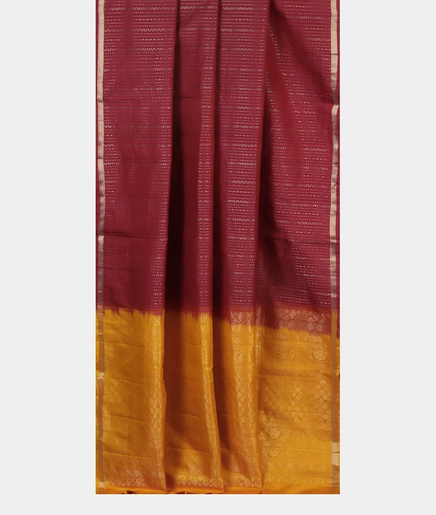 Burgundy Soft Silk Saree T3744432