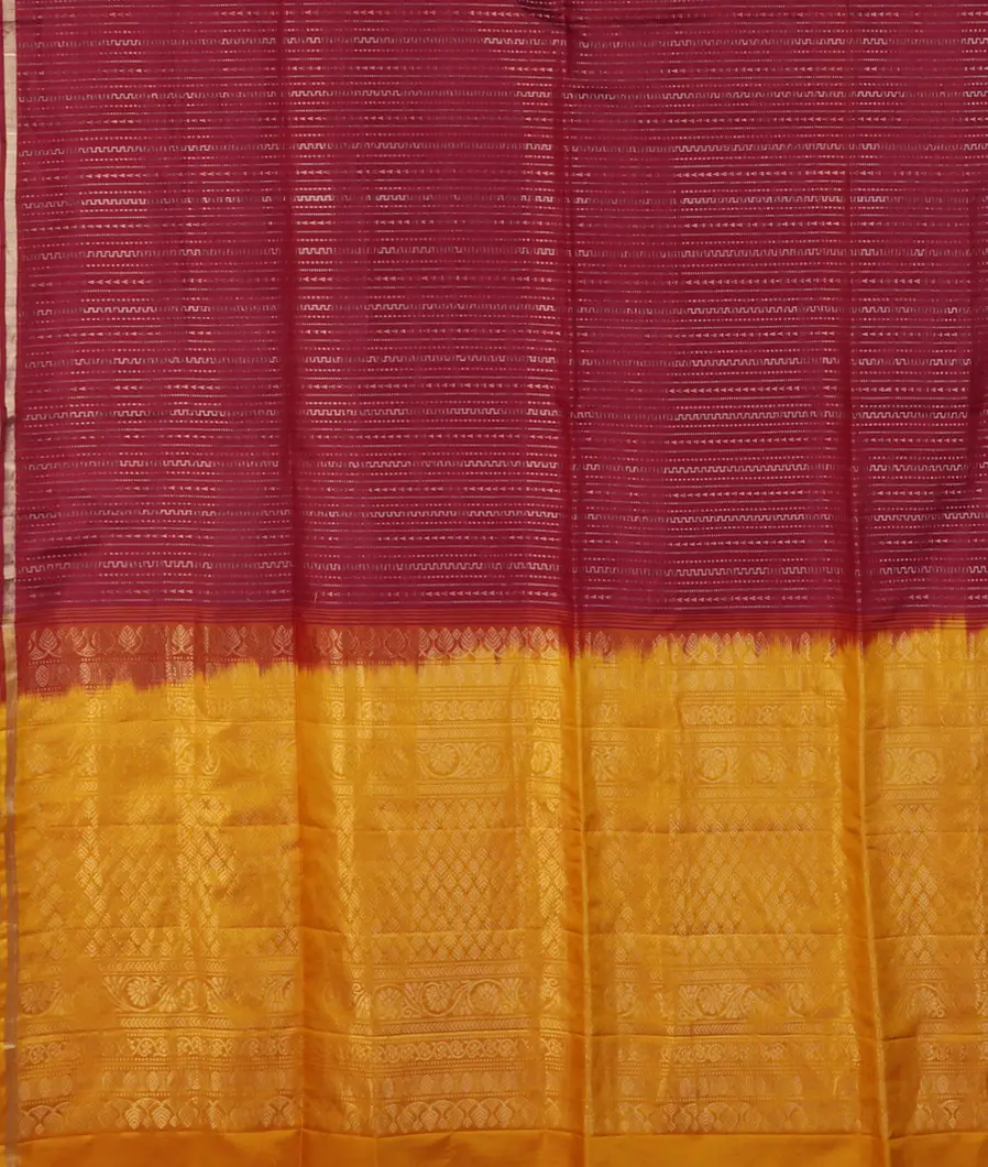 Burgundy Soft Silk Saree T3744434