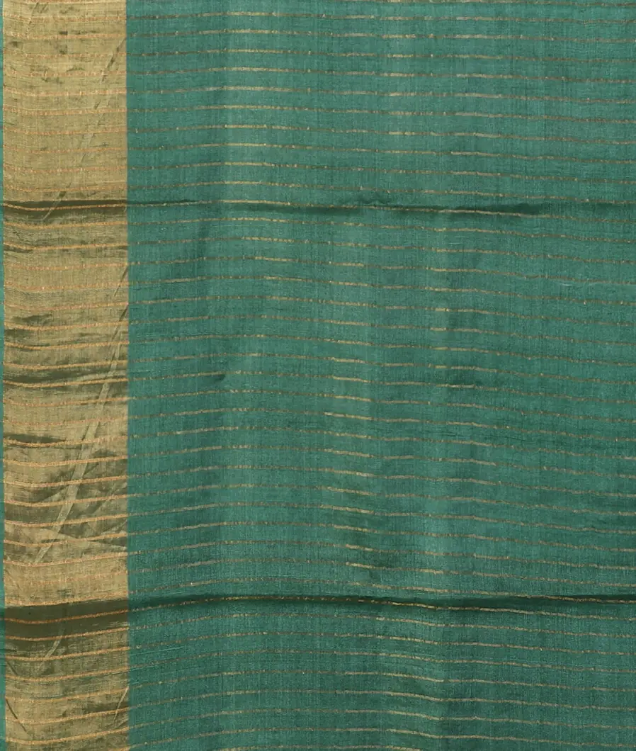 Green Tussar Printed Saree T4721533