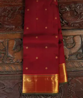 Maroon Handwoven Kanjivaram Silk Saree T4503361