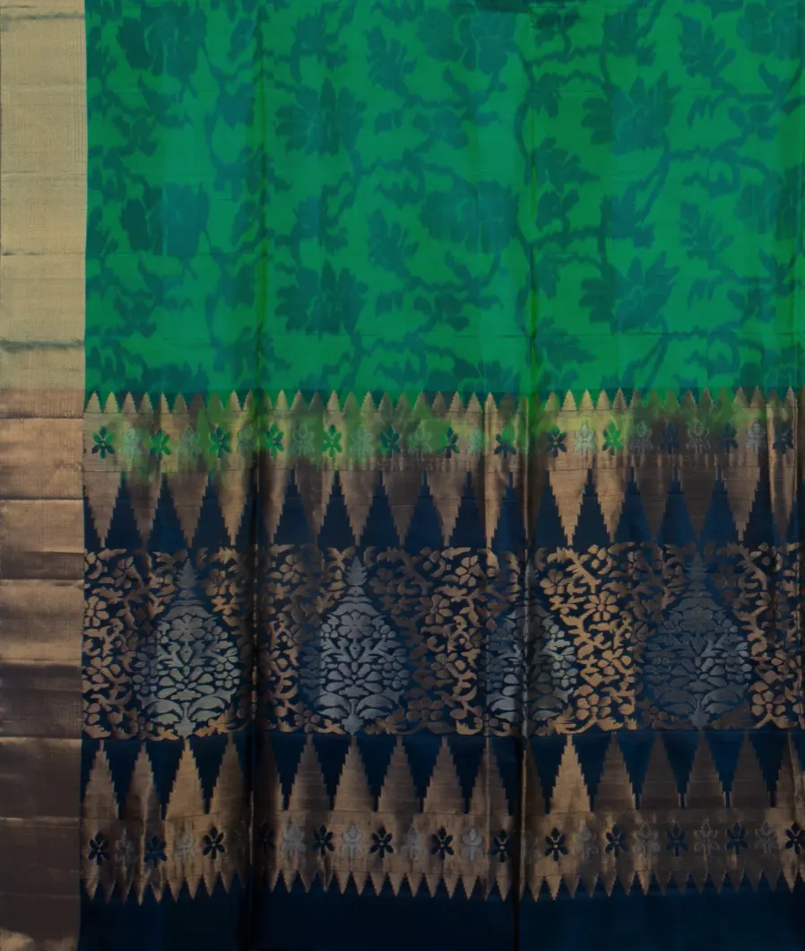 Green Soft Silk Saree T4725764