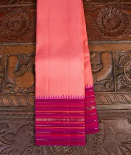 Pink Handwoven Kanjivaram Silk Saree T4687841