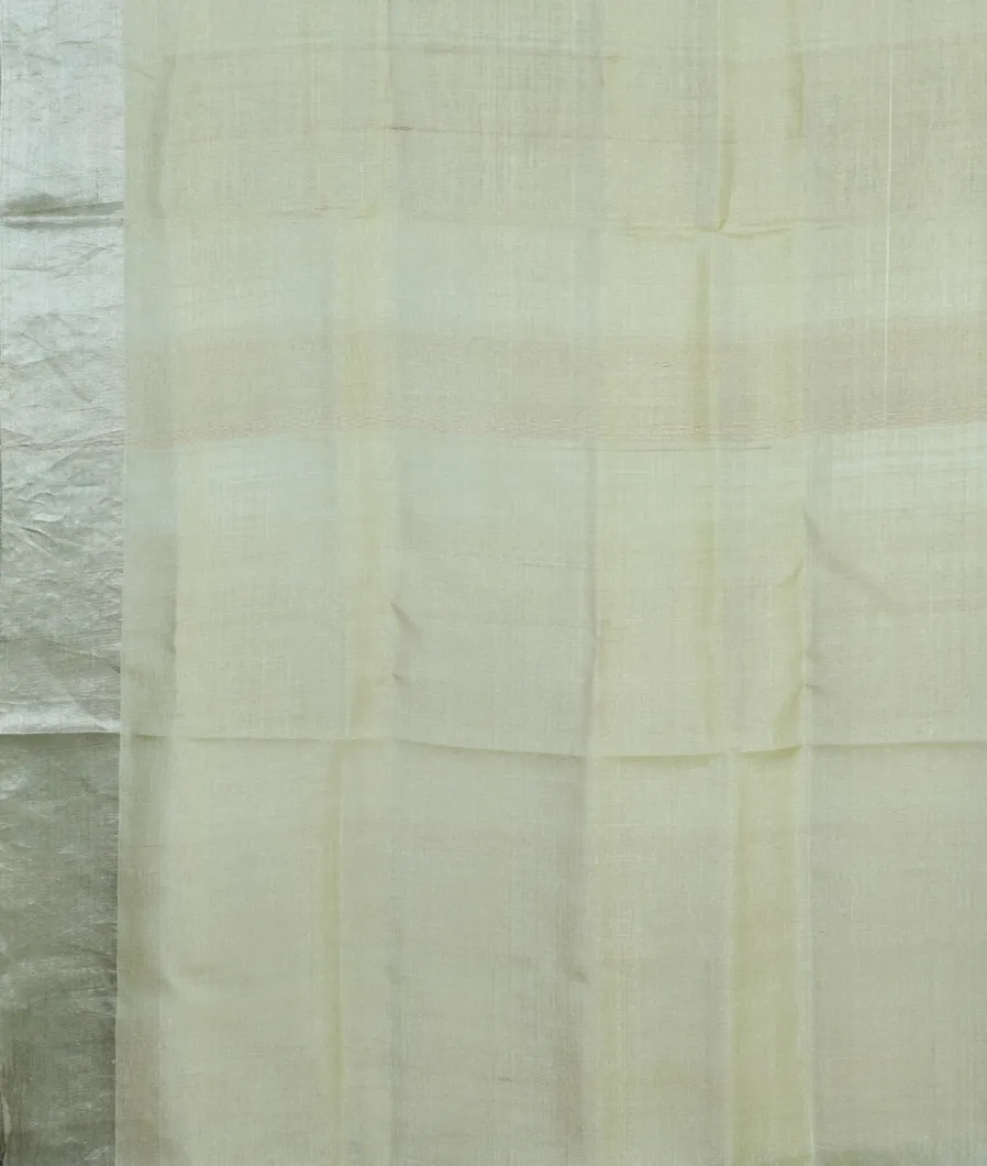 Light Green Tussar Printed Saree T4734023