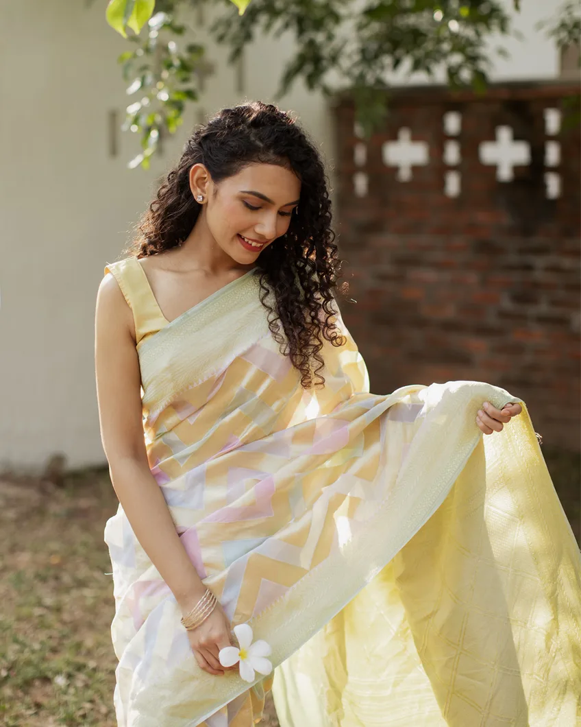Banarasi Pure Khaddi Georgette Saree With Jaal Zari Weaving-Red –  Banarasikargha