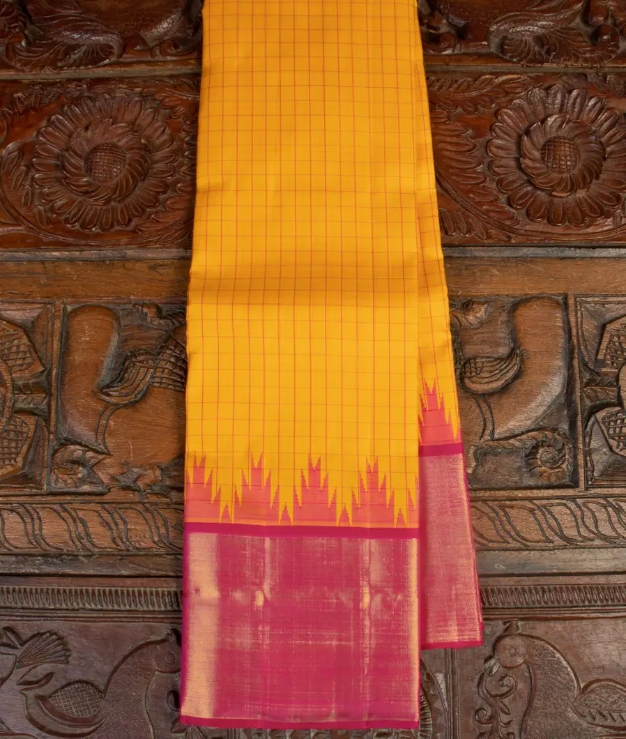 Yellow Handwoven Kanjivaram Silk Saree T466212-image