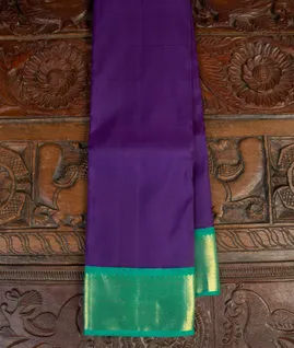 Purple Handwoven Kanjivaram Silk Saree T4656731
