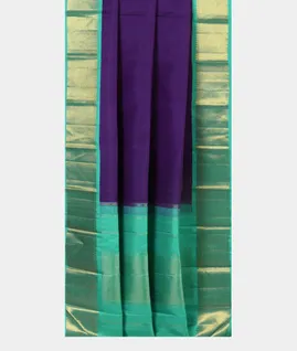 Purple Handwoven Kanjivaram Silk Saree T4656732