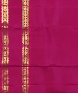 White And Pink Handwoven Kanjivaram Silk Saree T4658863