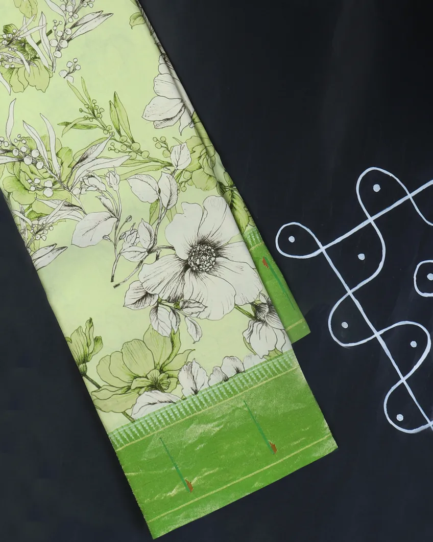 Green Paithani Silk Saree T462827-image