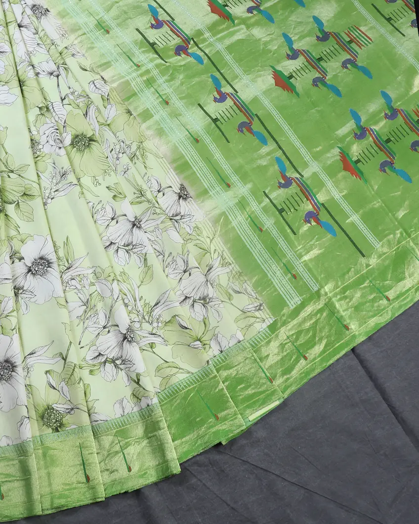 Green Paithani Silk Saree T4628272